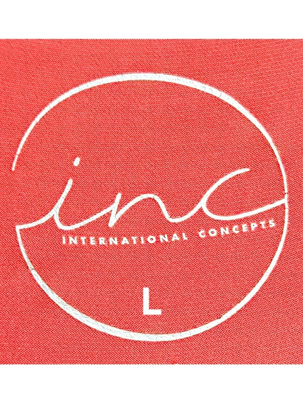 INC International Concepts L Polished Coral One Shoulder Ruffle Top NWT - Picture 10 of 14